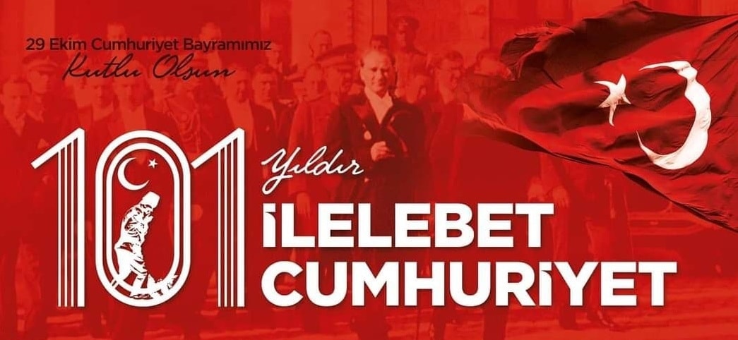 Kaymakamımız Hüseyin TEKİN'in "29 Ekim Cumhuriyet Bayramı" Mesajı